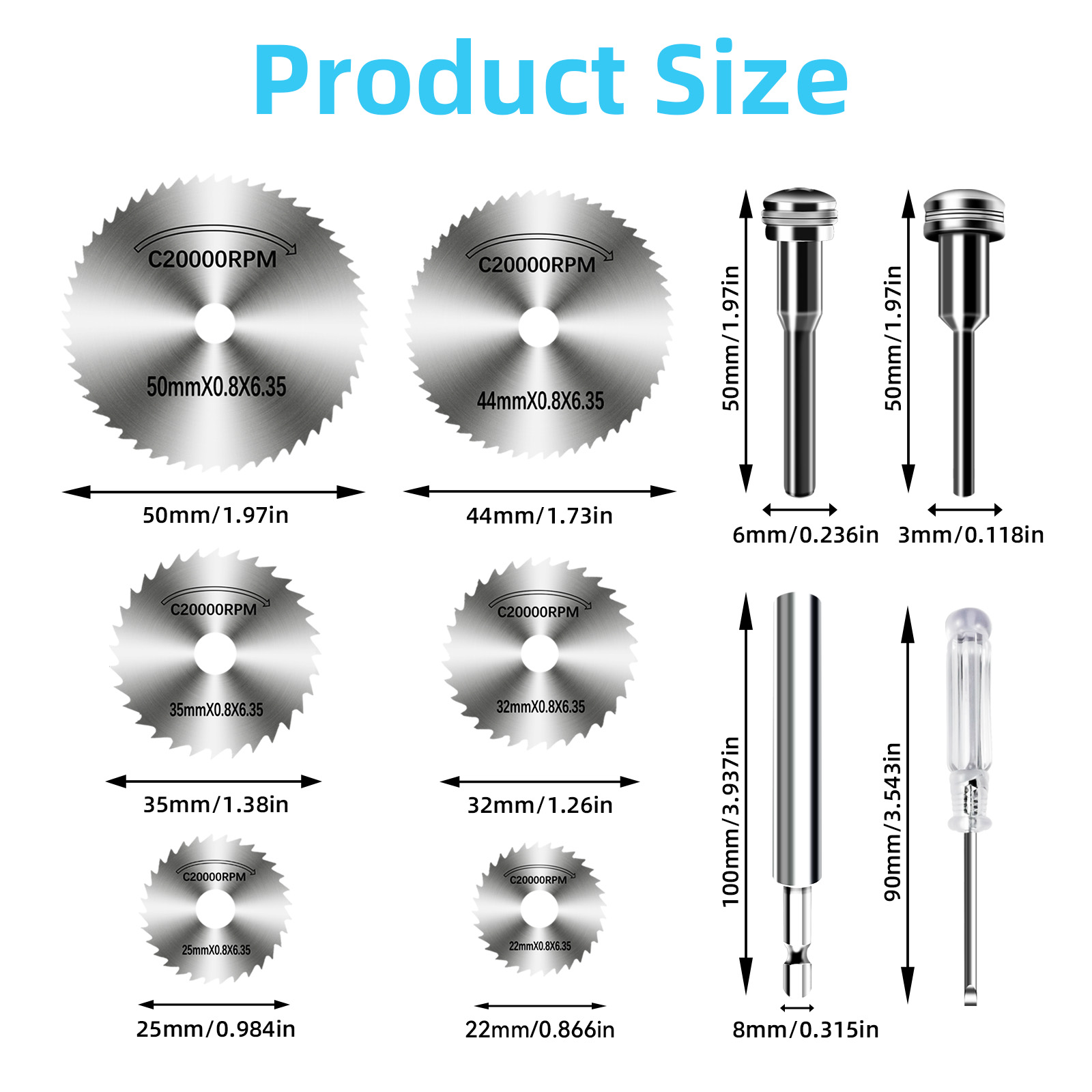 High-Speed Steel Saw Blades 10 - Cordless Rotary Tool Kit Accessories recension och pris