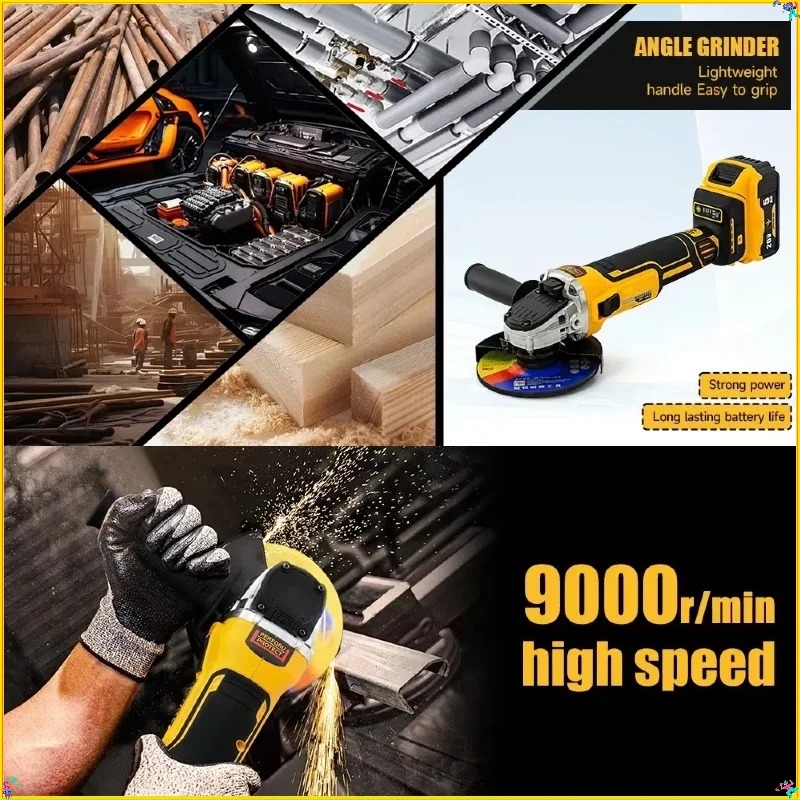 Dewalt 125mm Flat Head Angle G - Brushless Angle Grinder Battery Powered recension och pris