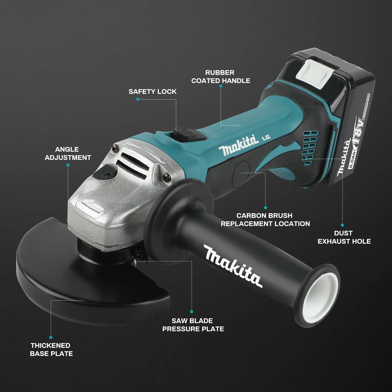 DCA402 Brushless Electric Angl - Brushless Angle Grinder Battery Powered recension och pris