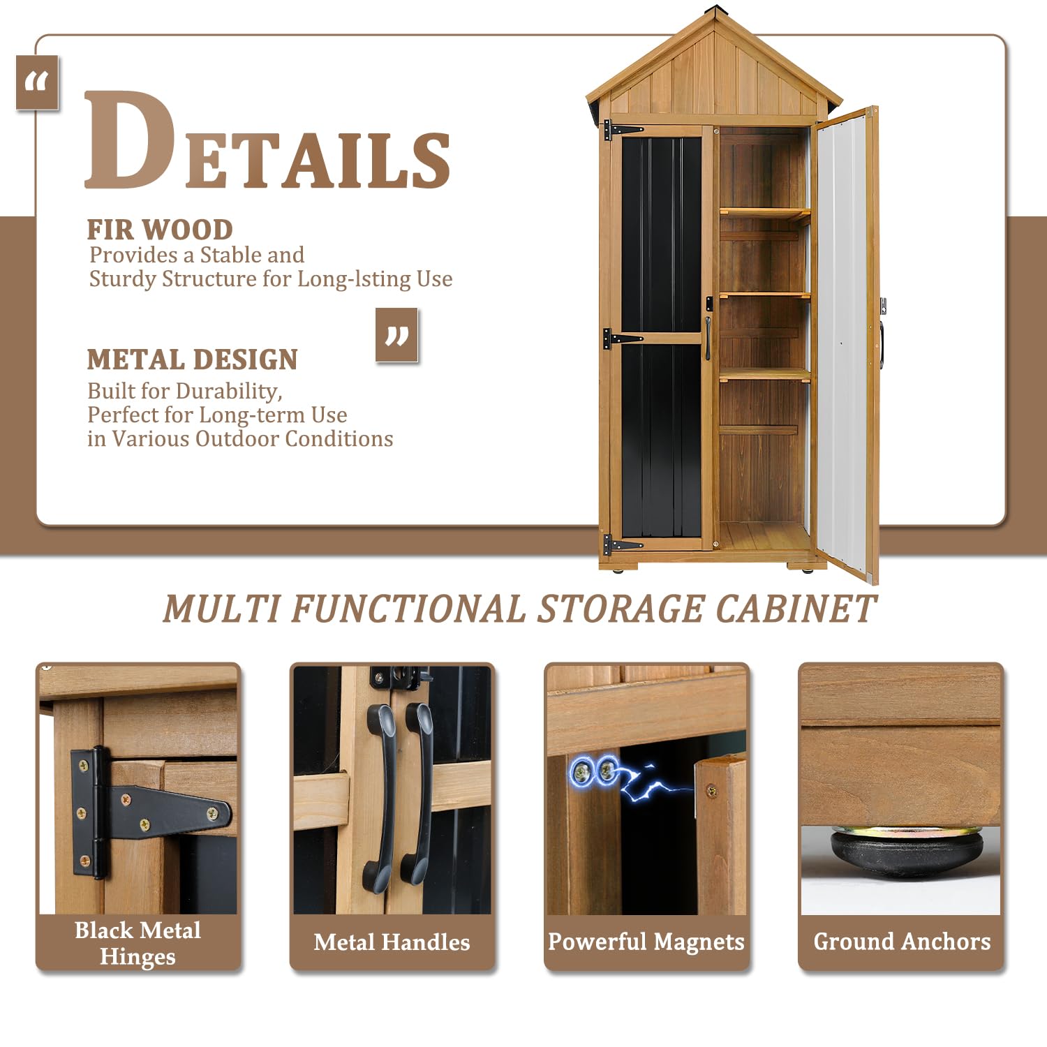 Outdoor Storage Cabinet Waterp - Garden Tools recension och pris