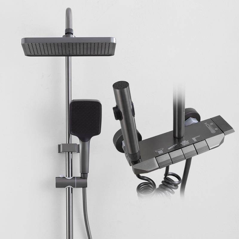 Grey Chrome Bathroom Shower Fa - Plumbing recension och pris