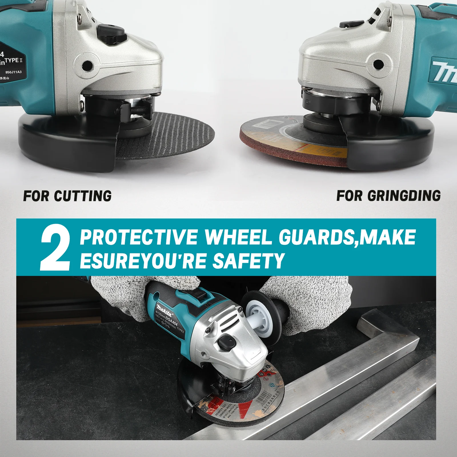 DGA404 100/125mm Brushless Lit - Brushless Angle Grinder Battery Powered recension och pris