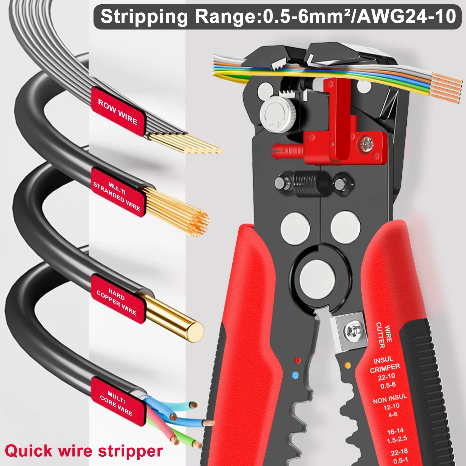 HS-D1 Self-Adjusting Wire Stri - Automatic Wire Stripper Cutter recension och pris