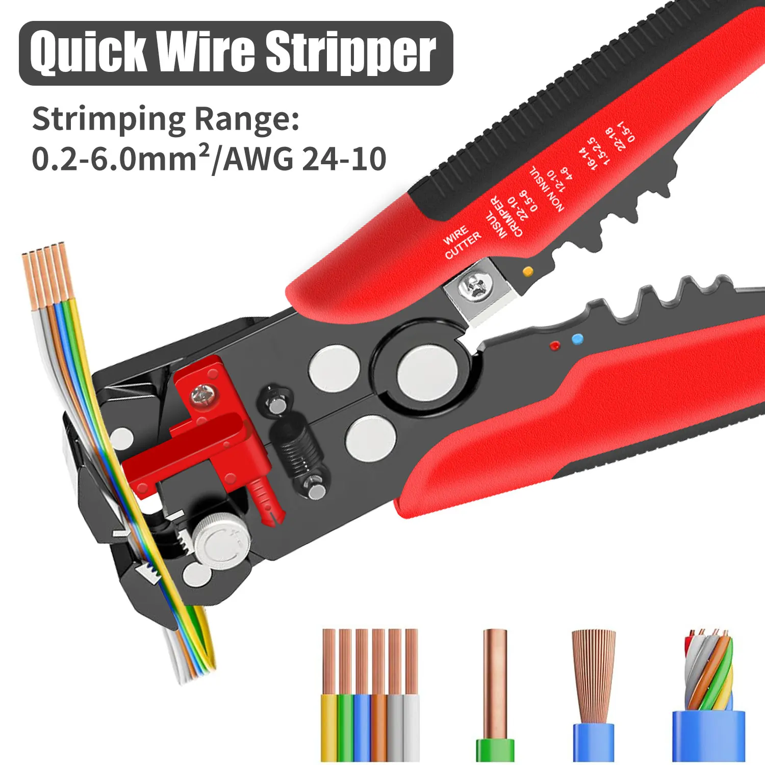 HS-D1 Self-Adjusting Wire Stri - Automatic Wire Stripper Cutter recension och pris